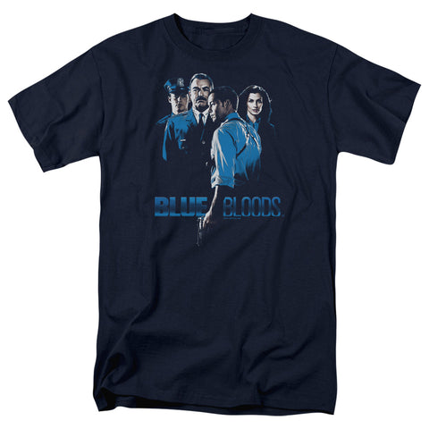 Blue Bloods/blue Inverted-s/s Adult 18/1-navy