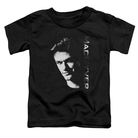 Macgyver/face-s/s Toddler Tee-black