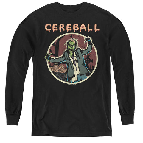 Hell Fest/cereball-youth Long Sleeve Tee-black