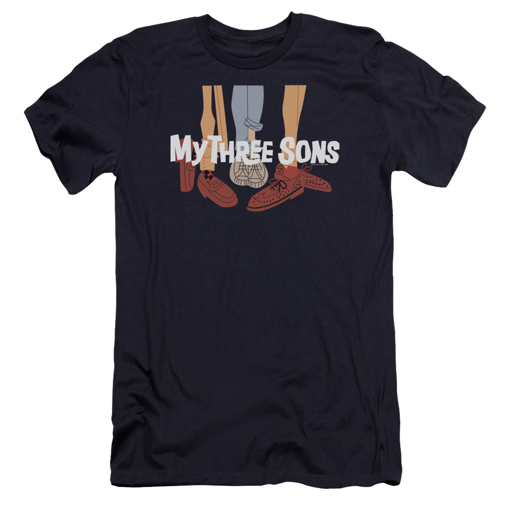 My Three Sons/shoes Logo-premuim Canvas Adult Slim Fit 30/1-navy