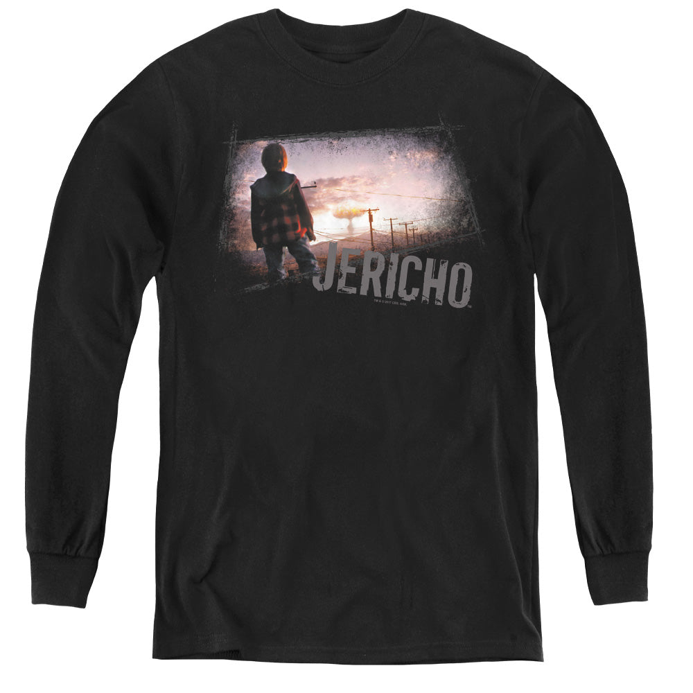 Jericho/mushroom Cloud - Youth Long Sleeve Tee - Black
