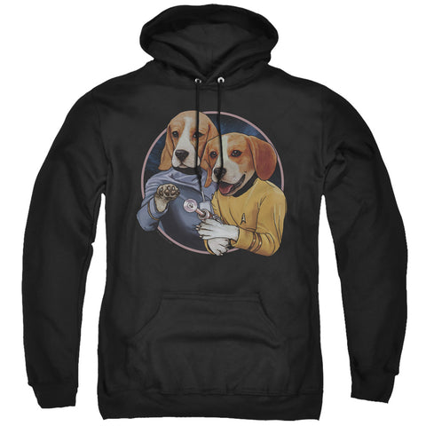 Star Trek/trek Dogs-adult Pull-over Hoodie-black