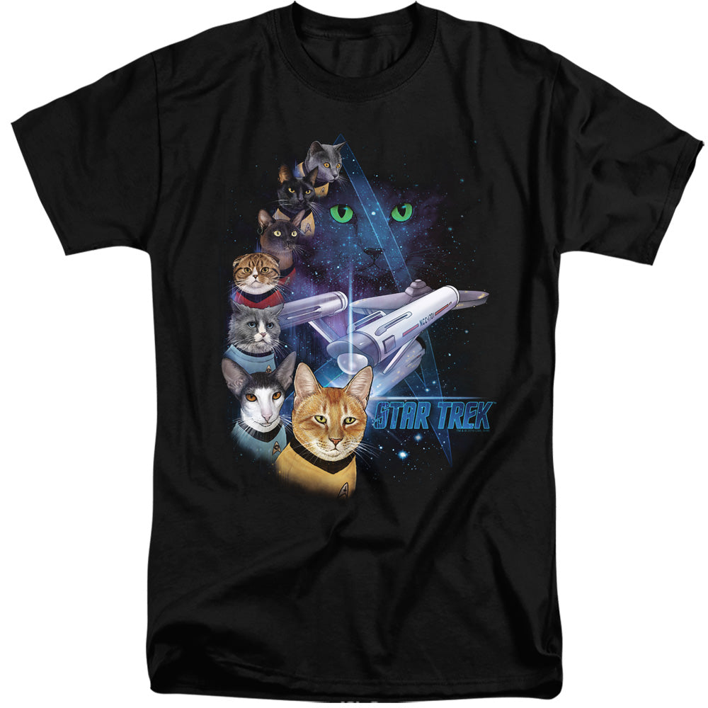 Star Trek/feline Galaxy-s/s Adult Tall 18/1-black