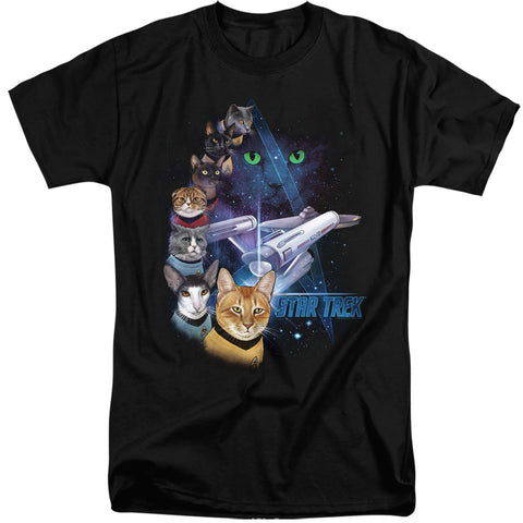 Star Trek/feline Galaxy-s/s Adult Tall 18/1-black