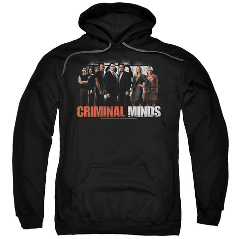 Criminal Minds/the Brain Trust-adult Pull-over Hoodie-black