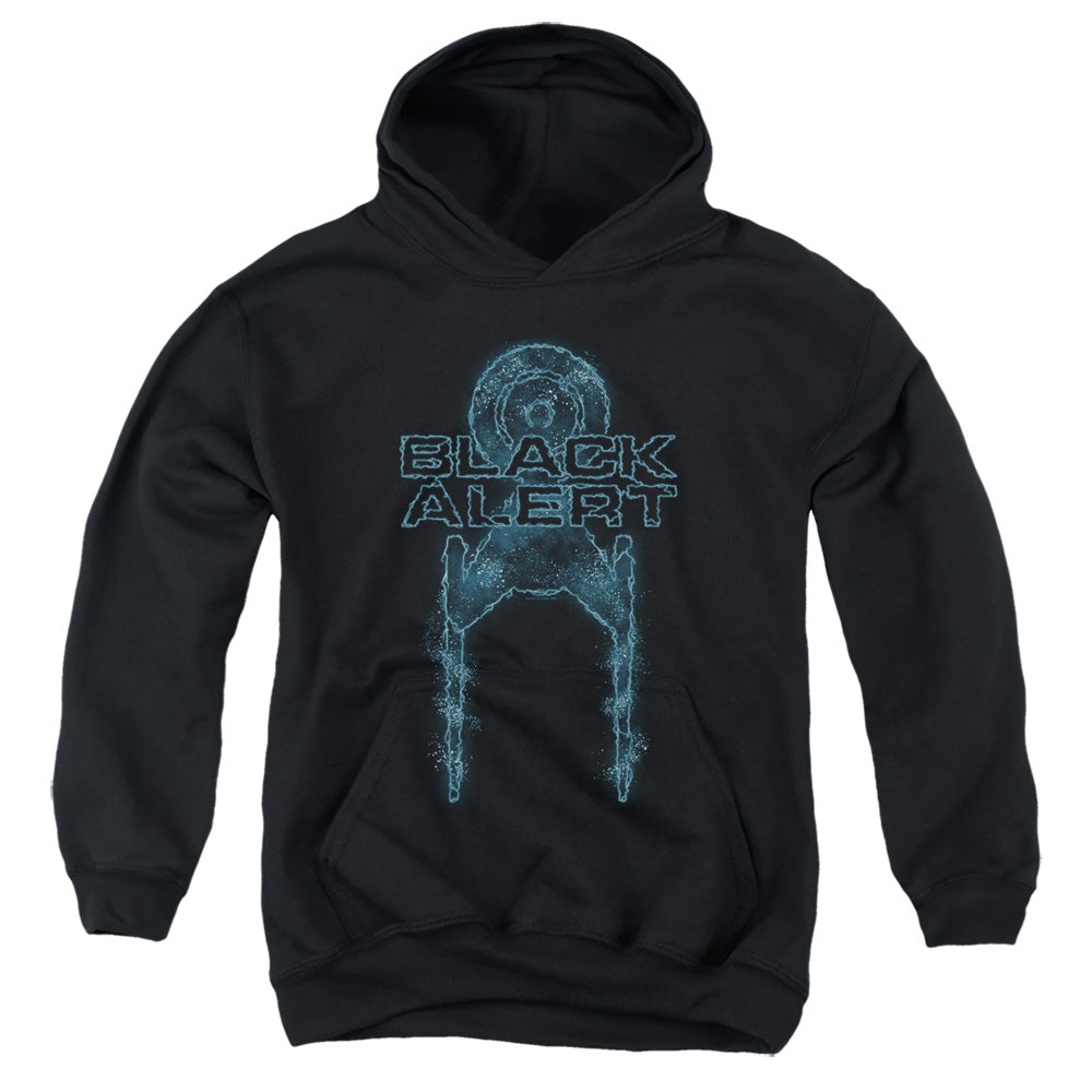Star Trek Discovery/black Alert-youth Pull-over Hoodie-black