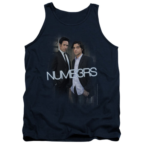 Numb3rs/don & Charlie - Adult Tank - Navy