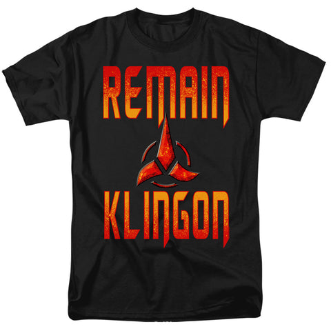 Star Trek Discovery/remain Klingon-s/s Adult 18/1-black