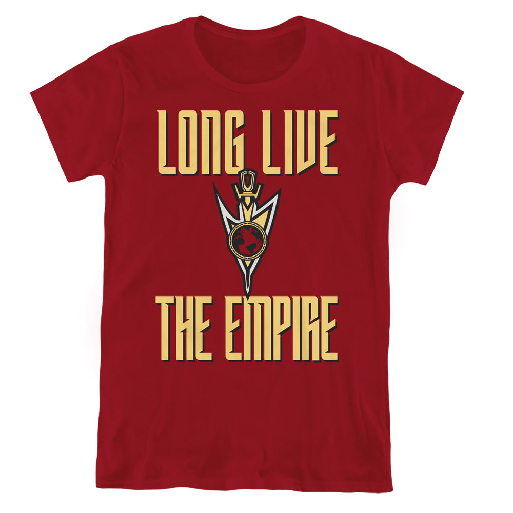 Star Trek Discovery/long Live The Empire-s/s Women's Tee-cardinal