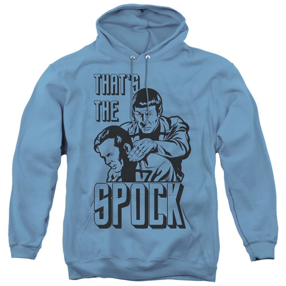 Star Trek/thats The Spock-adult Pull-over Hoodie-carolina Blue