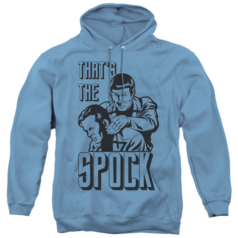 Star Trek/thats The Spock-adult Pull-over Hoodie-carolina Blue