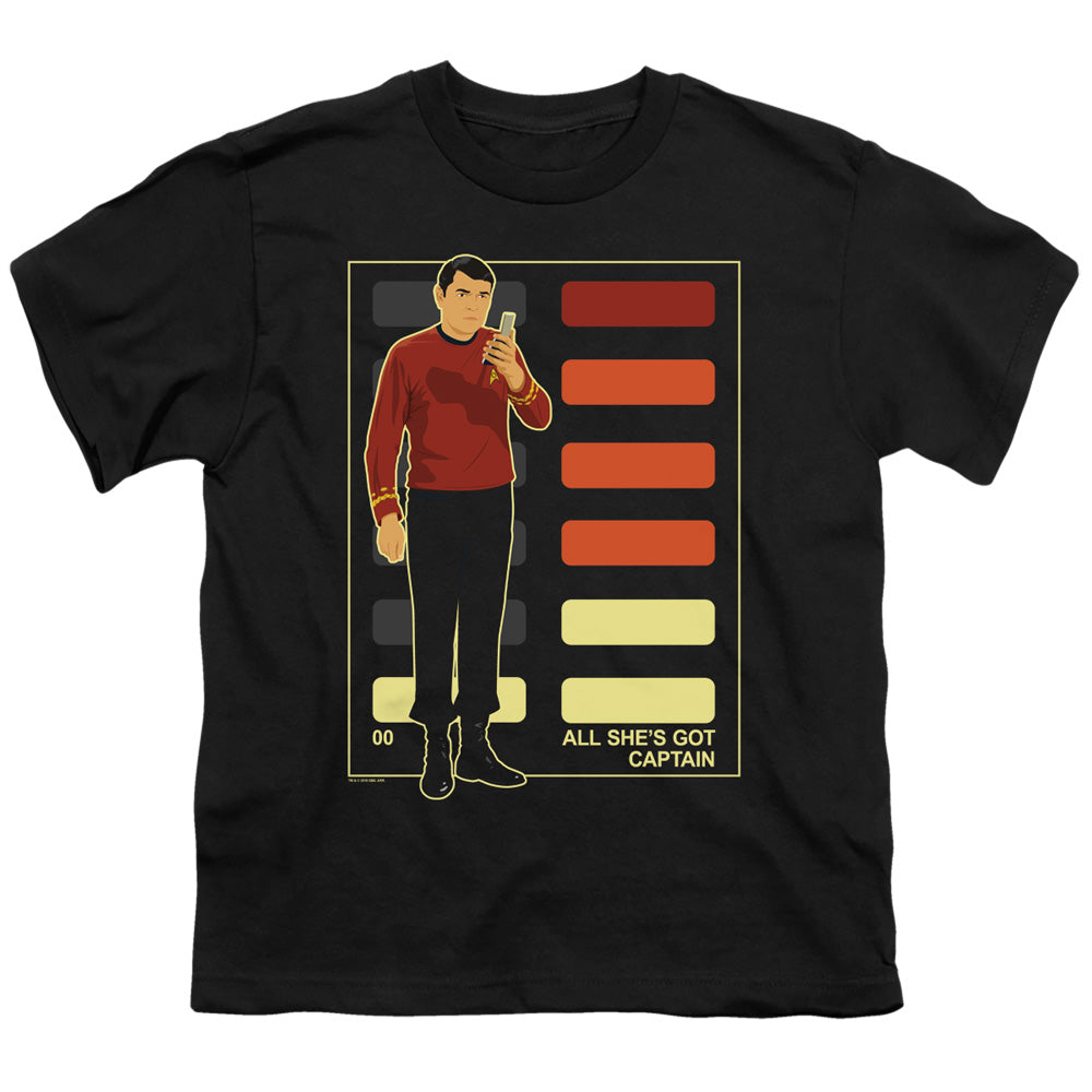 Star Trek/all Shes Got Captain-s/s Youth 18/1-black
