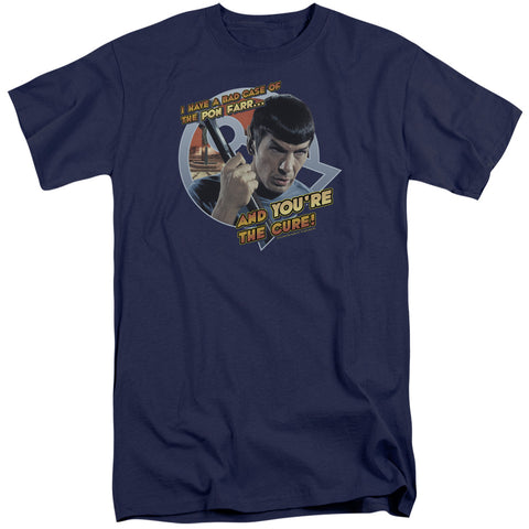 Star Trek/pon Far-s/s Adult Tall-navy
