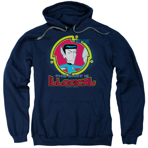 Quogs/illogical-adult Pull-over Hoodie-navy