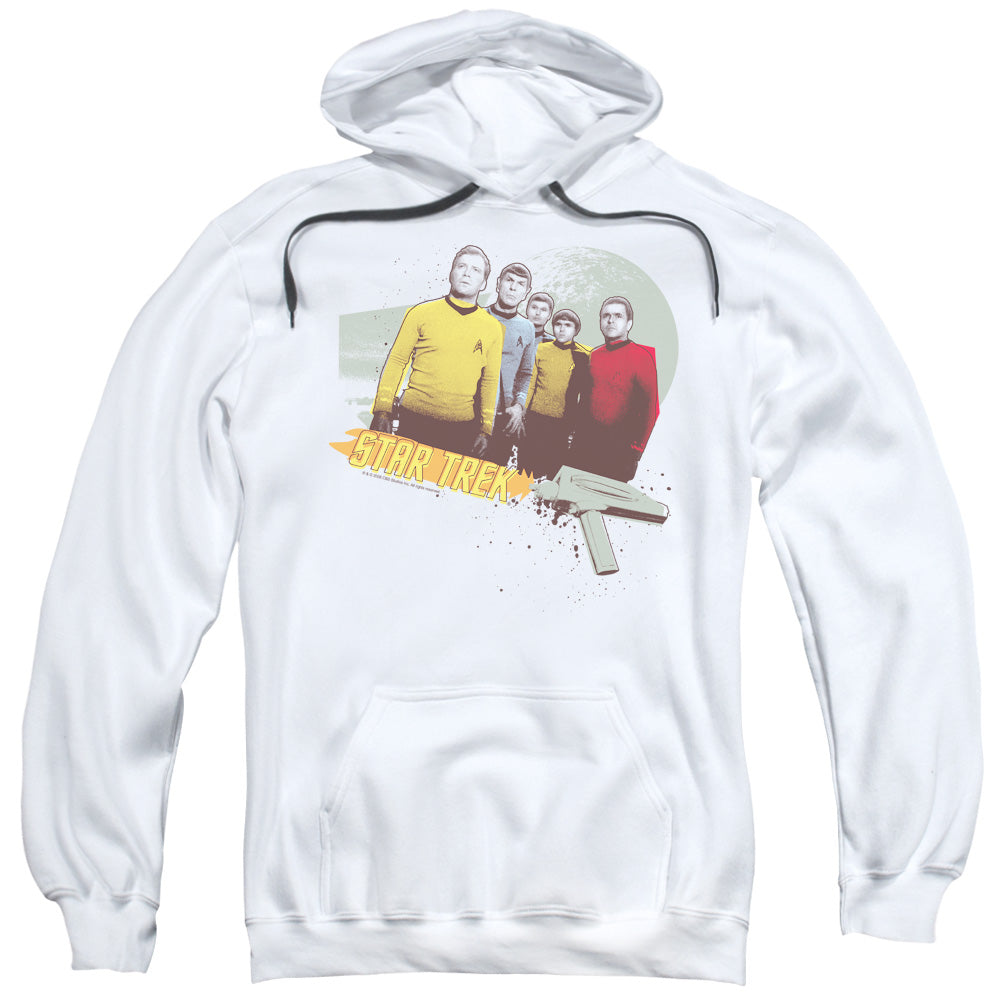 Star Trek/strange New Worlds-adult Pull-over Hoodie-white