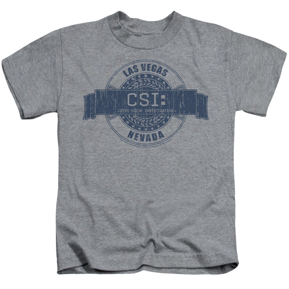 Csi/vegas Badge - S/s Juvenile 18/1 - Athletic Heather