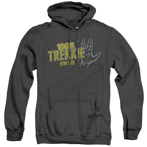 Star Trek/trekkie - Adult Heather Hoodie - Black