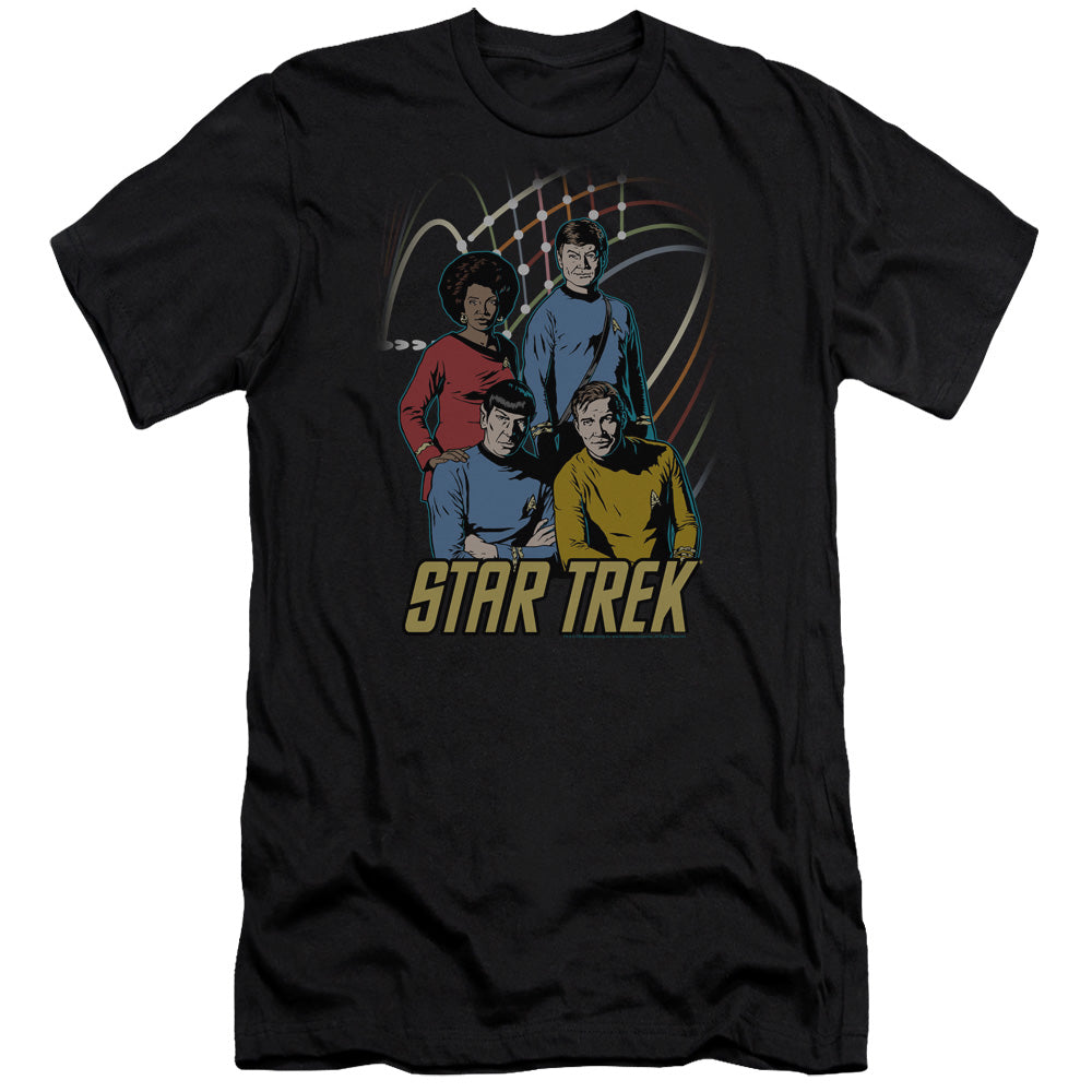 Star Trek/warp Factor 4-premuim Canvas Adult Slim Fit 30/1-black