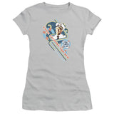 Juniors Sheer Cap Sleeve