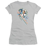 Juniors Sheer Cap Sleeve
