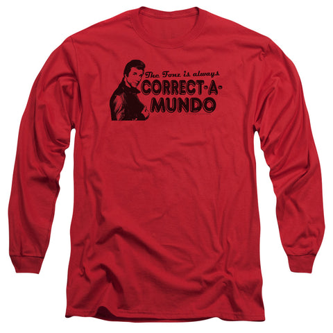 Happy Days/correct A Mundo-l/s Adult 18/1-red