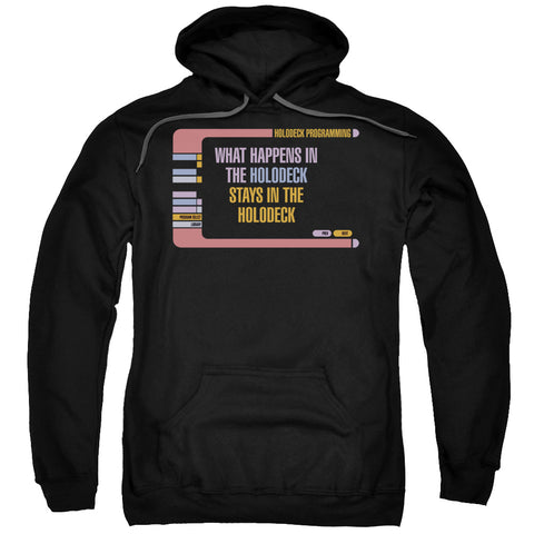 Star Trek/holodeck Secrets-adult Pull-over Hoodie-black