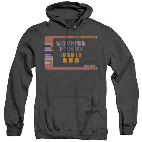 Star Trek/holodeck Secrets - Adult Heather Hoodie - Black
