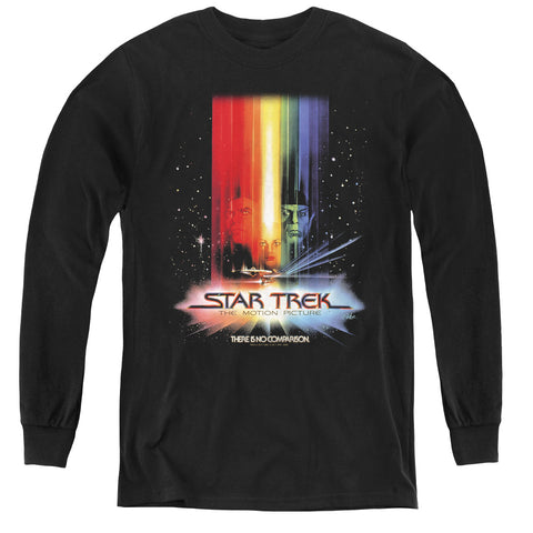 Star Trek/motion Picture Poster - Youth Long Sleeve Tee - Black