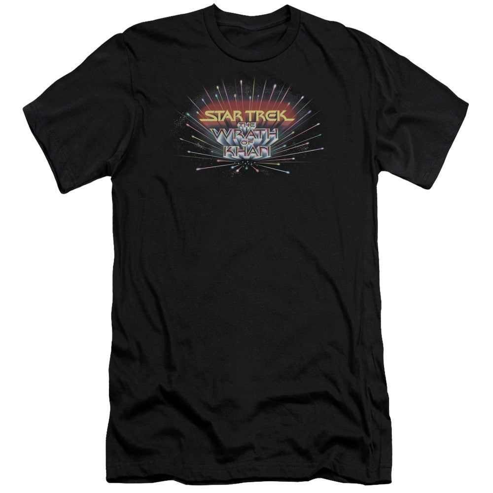 Star Trek/khan Logo - S/s Adult 30/1 - Black