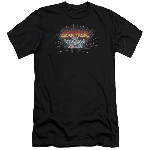 Star Trek/khan Logo - S/s Adult 30/1 - Black