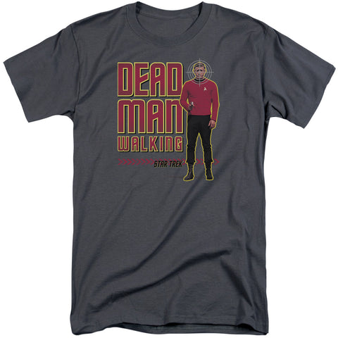 Star Trek/dead Man Walking-s/s Adult Tall-charcoal