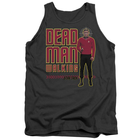 Star Trek/dead Man Walking - Adult Tank - Charcoal