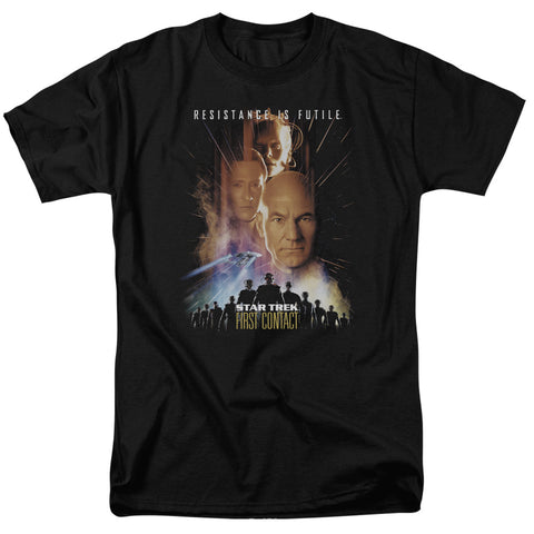 Star Trek/first Contact(movie) - S/s Adult 18/1 - Black