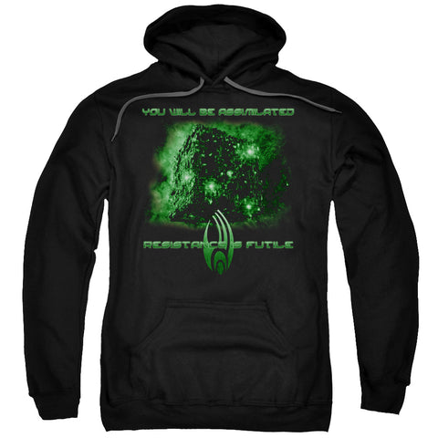 Star Trek/assimilate-adult Pull-over Hoodie-black