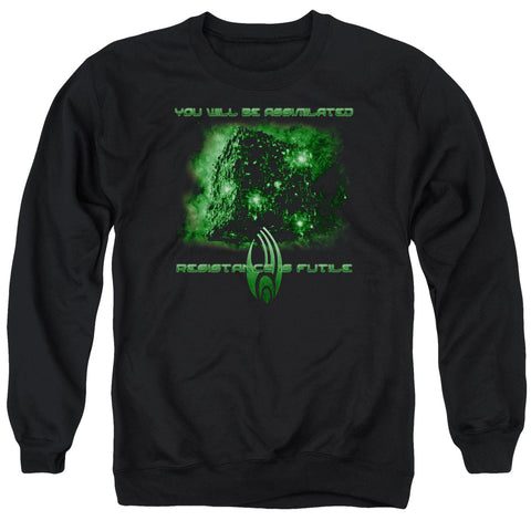 Star Trek/assimilate - Adult Crewneck Sweatshirt - Black