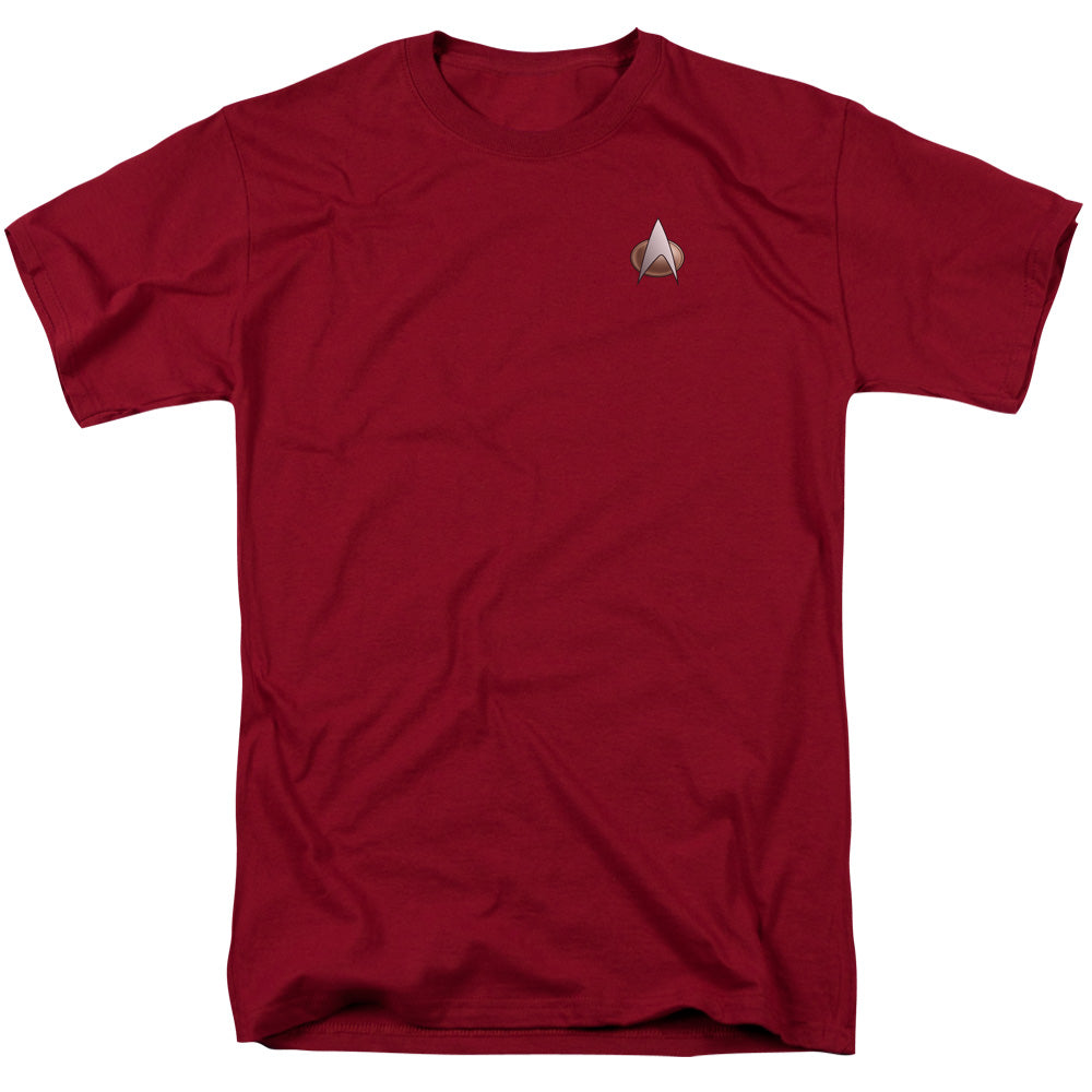 Star Trek/tng Command Emblem - S/s Adult 18/1 - Cardinal