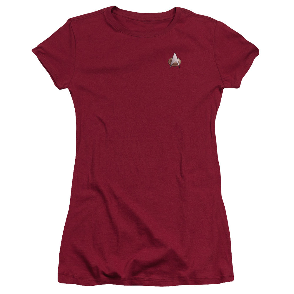 Juniors Sheer Cap Sleeve