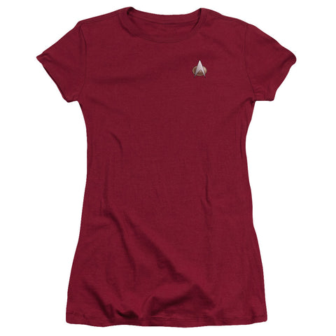 Juniors Sheer Cap Sleeve