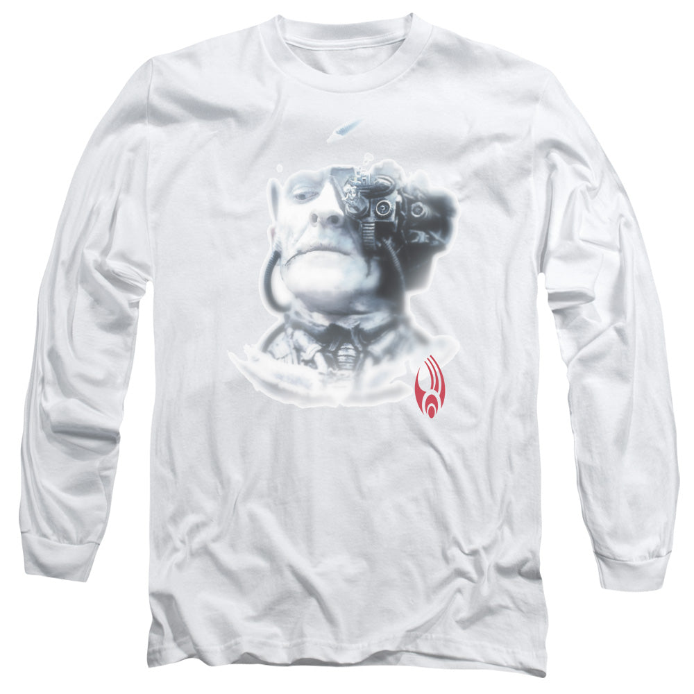 Star Trek/borg Head - L/s Adult 18/1 - White