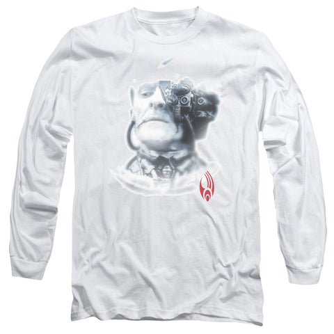 Star Trek/borg Head - L/s Adult 18/1 - White