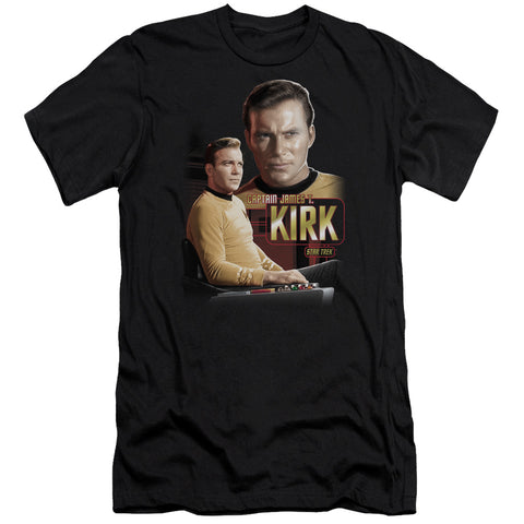 Star Trek/captain Kirk-premuim Canvas Adult Slim Fit 30/1-black