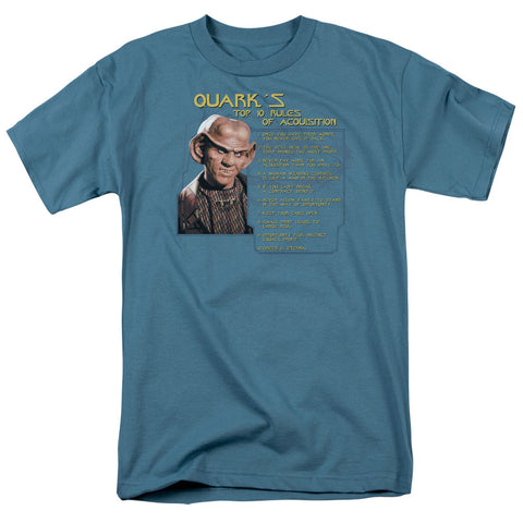 Star Trek/quarks Rules - S/s Adult 18/1 - Slate