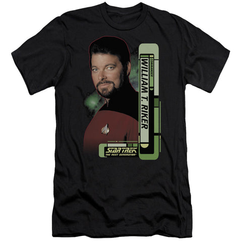 Star Trek/riker-s/s Adult 30/1-black