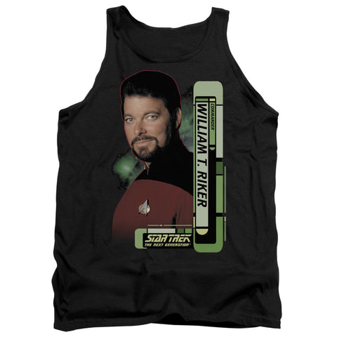 Star Trek/riker - Adult Tank - Black