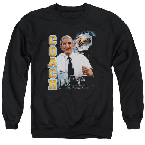 Cheers/coach - Adult Crewneck Sweatshirt - Black