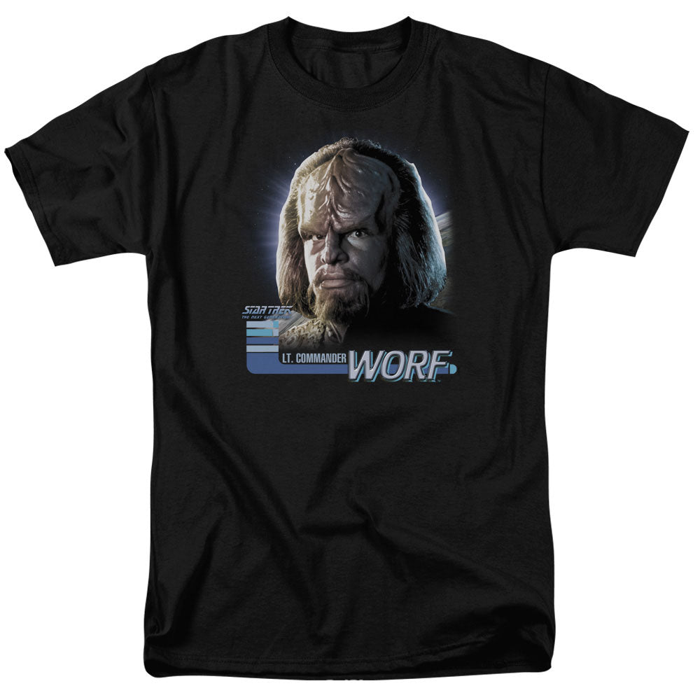 Star Trek/tng Worf - S/s Adult 18/1 - Black