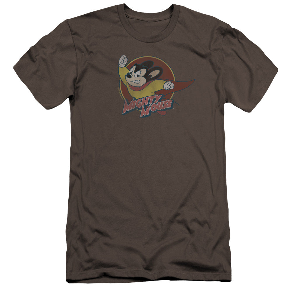 Mighty Mouse/mighty Circle-premuim Canvas Adult Slim Fit 30/1-charcoal