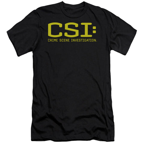 Csi/logo - S/s Adult 30/1 - Black