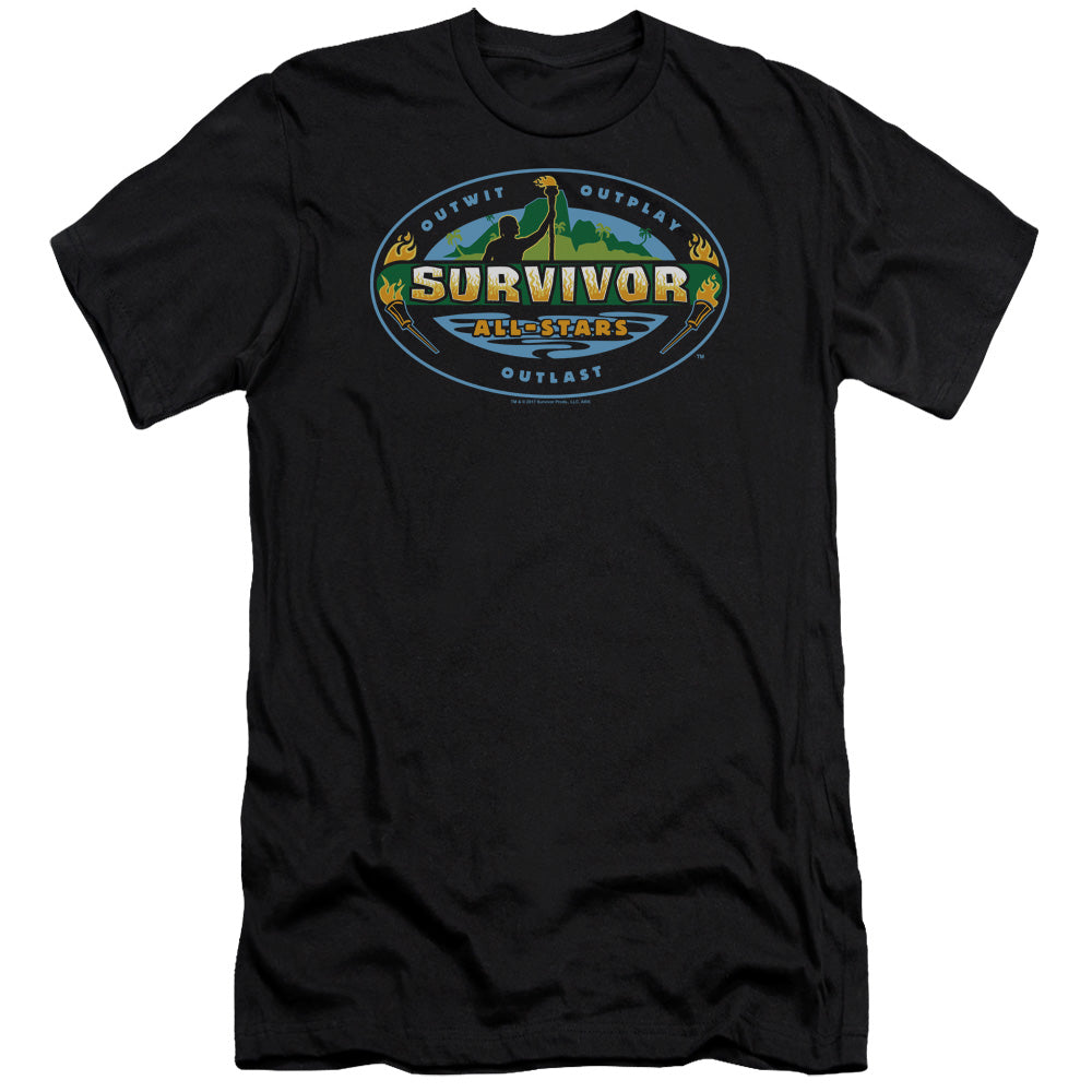 Survivor/all Stars-premuim Canvas Adult Slim Fit 30/1-black