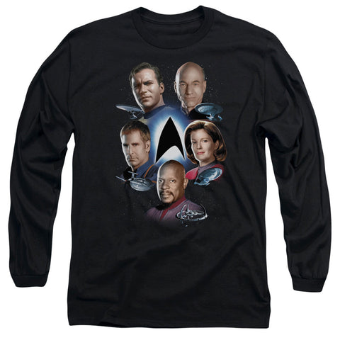 Star Trek/starfleets Finest - L/s Adult 18/1 - Black